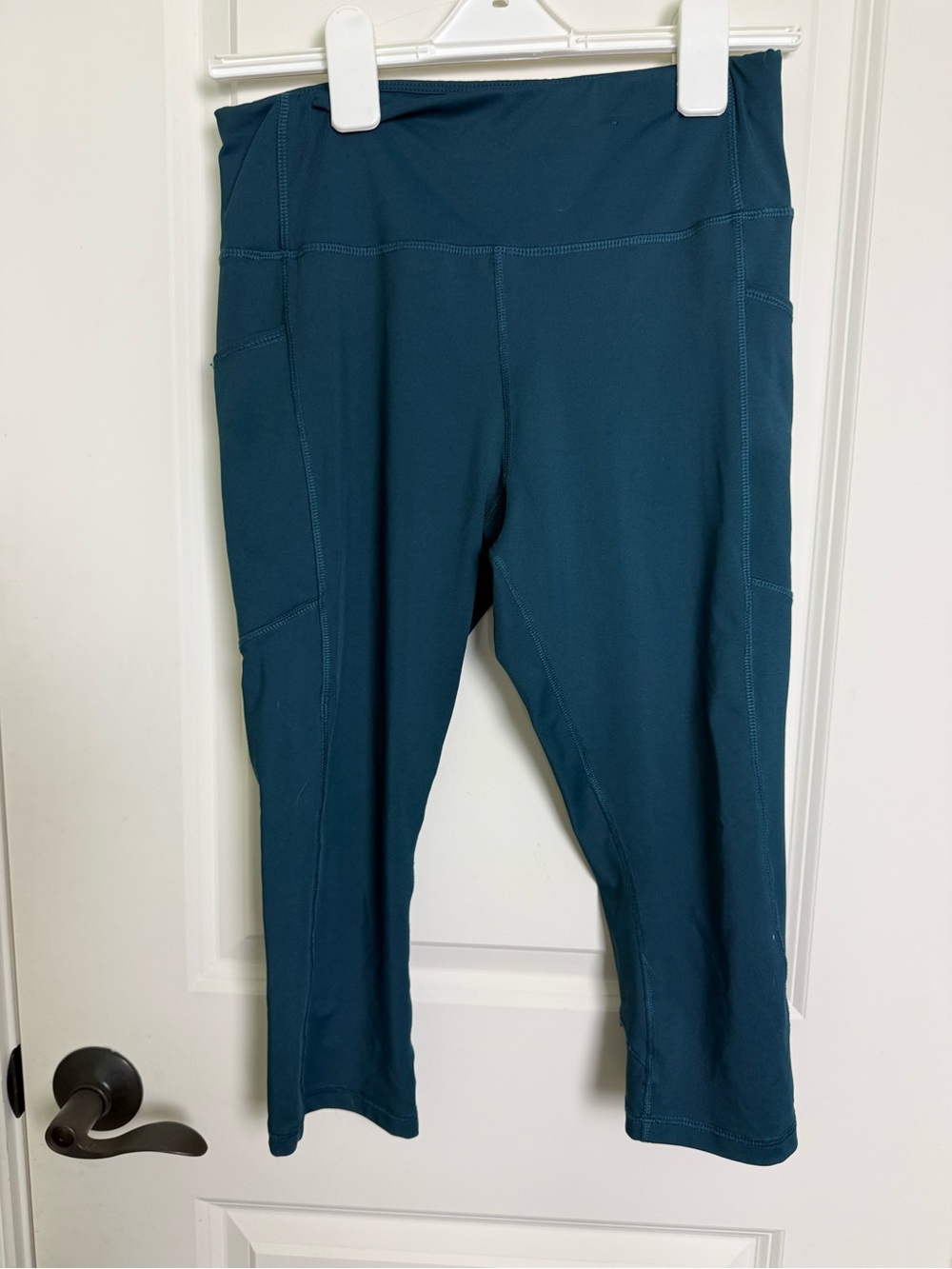 Avia Dark Teal Cropped Kids Leggings